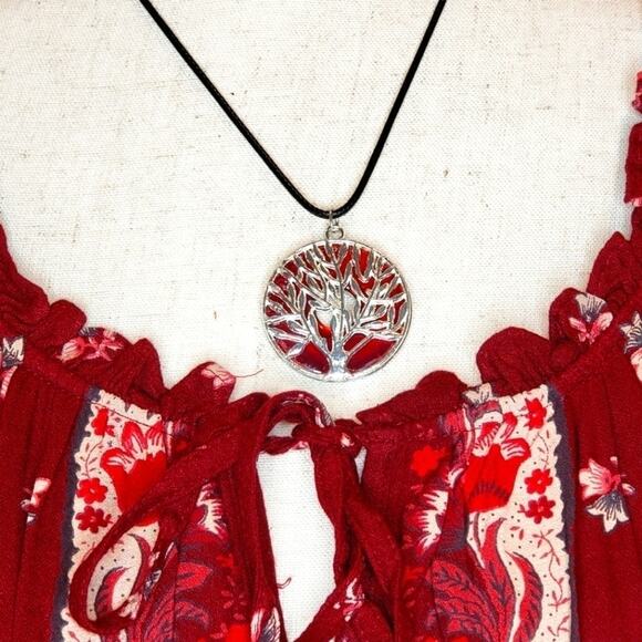 Tree of Life on a Painted Washer Neck… - Picture 2 of 5